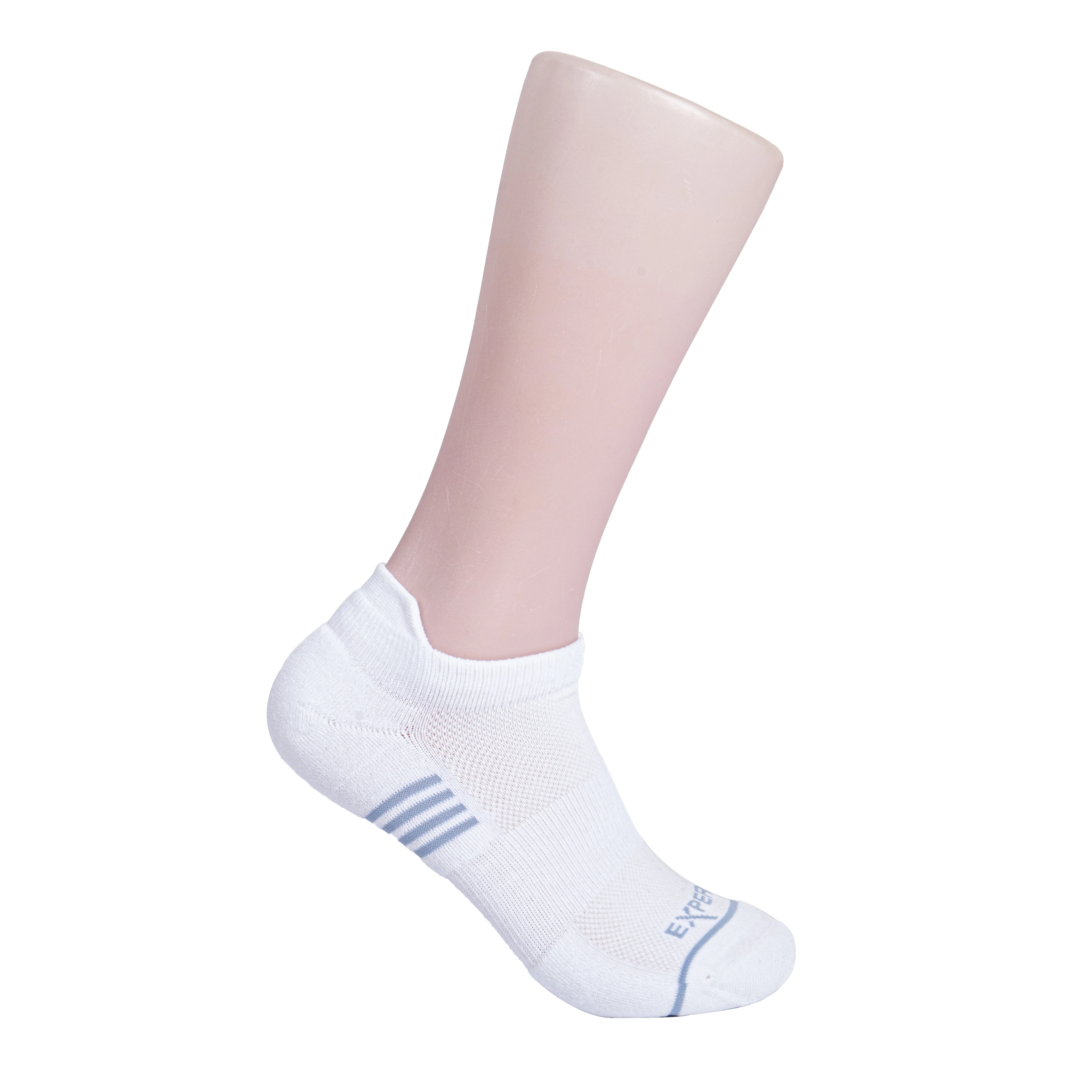 For unisex new style towel bottom outdoor running custom knitted no show white sport socks
