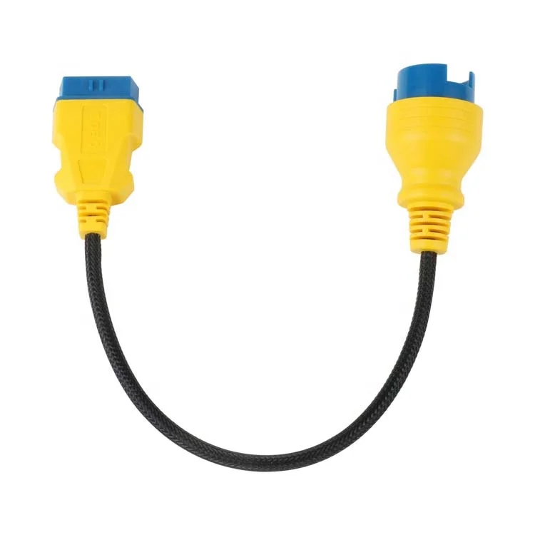 AUTOOL 42Cm Automotive Nylon Cord For Benz 38Pin To 16 Pin Obd Adapter Cable Obd2 Extension Cable For Car