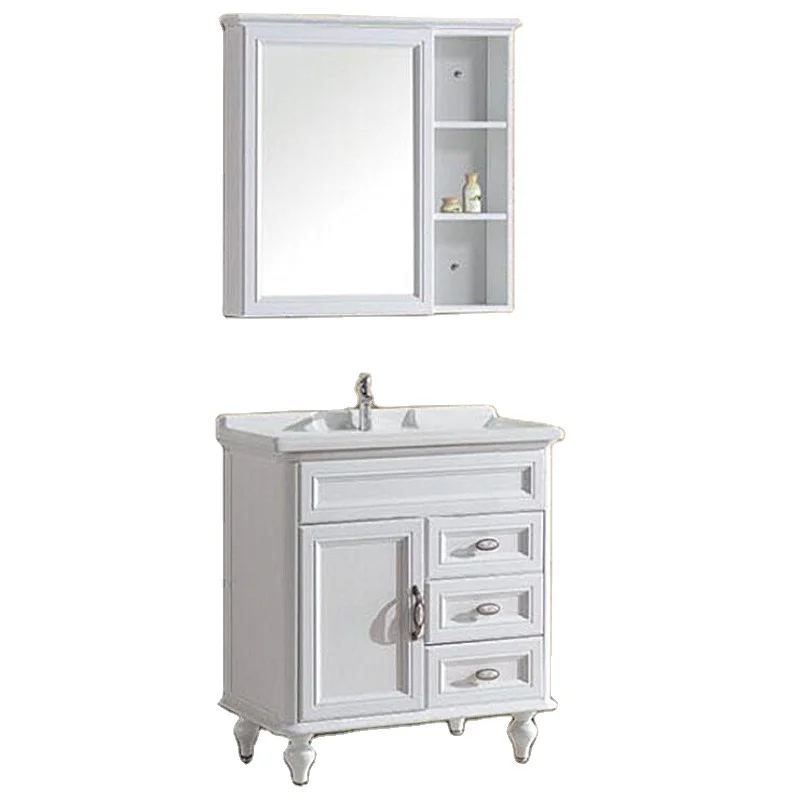 Bathroom Vanities Bathroom Vanity Cabinet Plywood Carbon Fiber New Modern China Factory Price Customized with Led Light 38-46 in