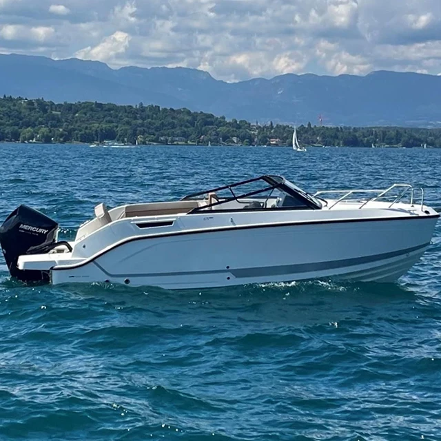 Ecocampor New Launched Luxury Sport Yacht Riviera 6000 Sport yacht 6 Person Aluminum Fishing Boats for Sale