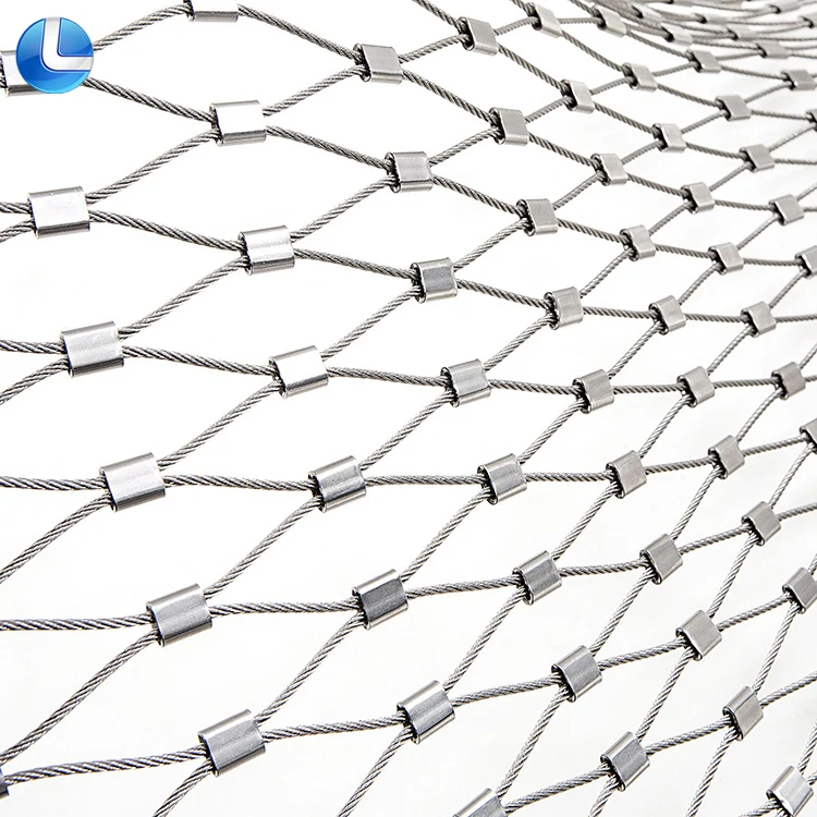 Лидер продаж 304/316 года, защитная феррированная веревочная сетка для животных, веревочная проволока из нержавеющей стали, авиационная сетка