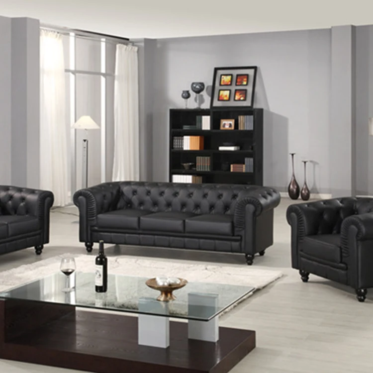tufted pull button sofa European style modern velvet chesterfield sofa furniture in China