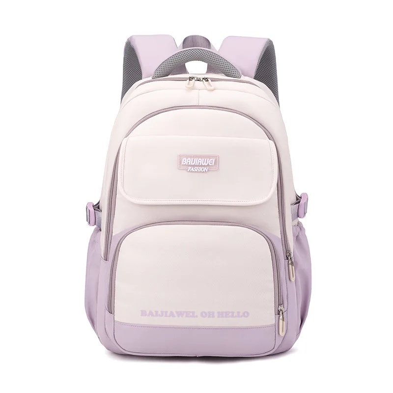 2024 New Fashion simple student school bag High quality backpack for middle and high school