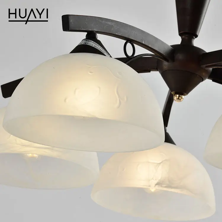 HUAYI Elegant Design Energy Saving Modern Glass Shade Hotel Lobby Home Fancy Pendant Lamp