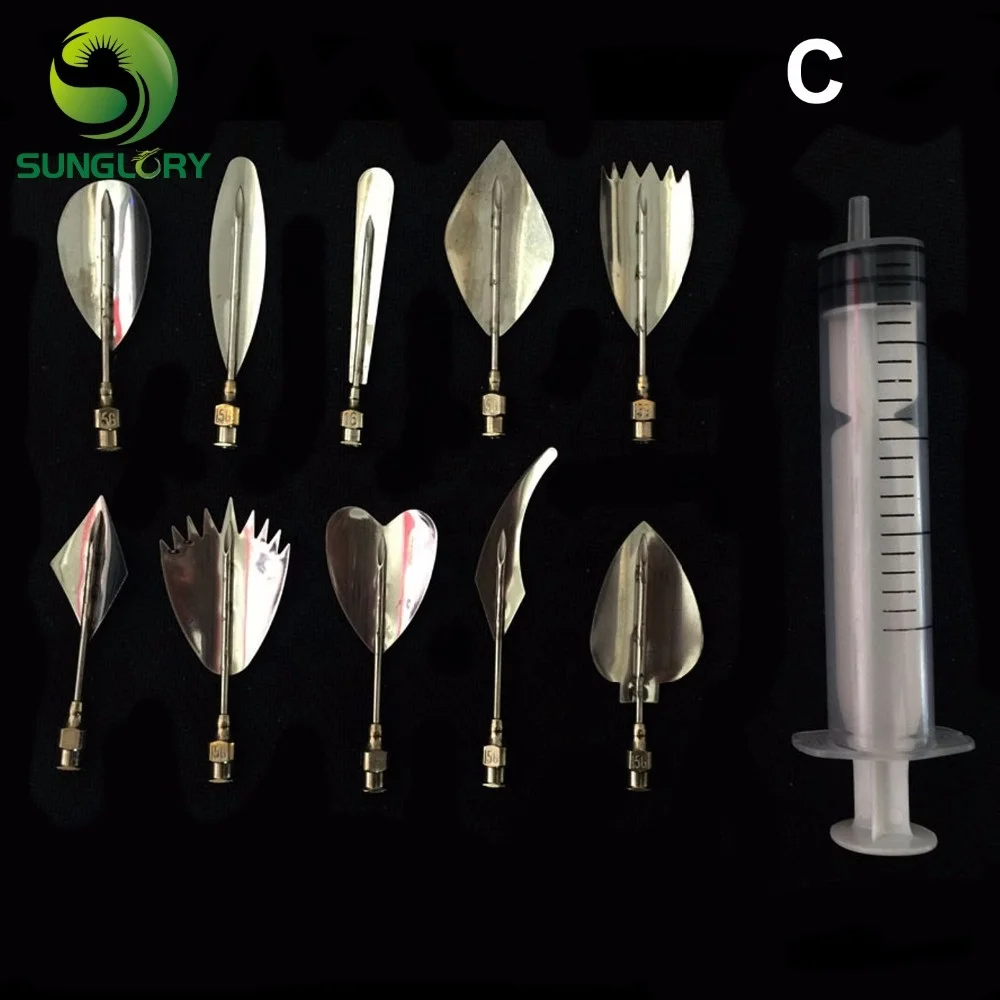 10PCS Pudding Nozzles With 1PC Syringe Tool Set 3D Jelly Art Tools Gurbias Cake Jello Art Gelatin Moulds Flower Pudding Mold