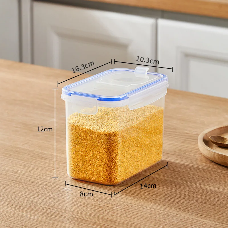 Kitchen Sealed Canister for Grains & Pulses, Home Storage, Insect & Moisture Proof, Plastic Preservation Box