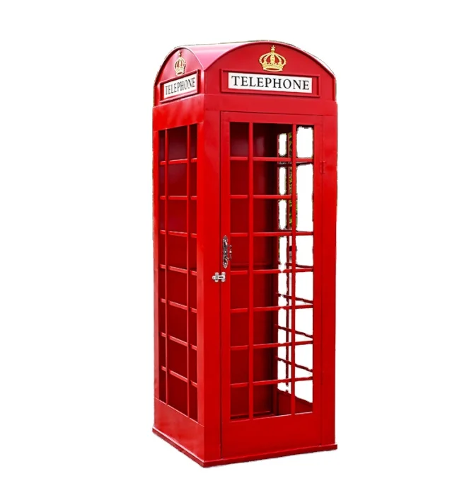 Wedding Decoration Event Party Single Person London Style Red Telephone Booth Decoration Street Decoration