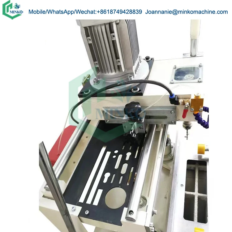Double head copying router for aluminum profile window door lock hole making machine cnc milling copying router