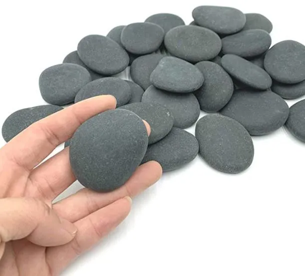 Камни для рисования, речные камни оптом, гладкие и плоские непористые камни размером 2-3 дюйма для рисования малышей, художников, цветочный горшок