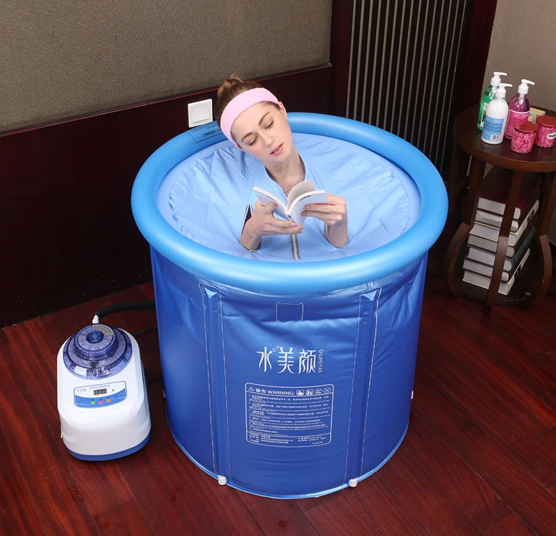 Eco-Friendly PVC Folding Inflatable SPA Bath Barrel PVC Mini Steam Generator