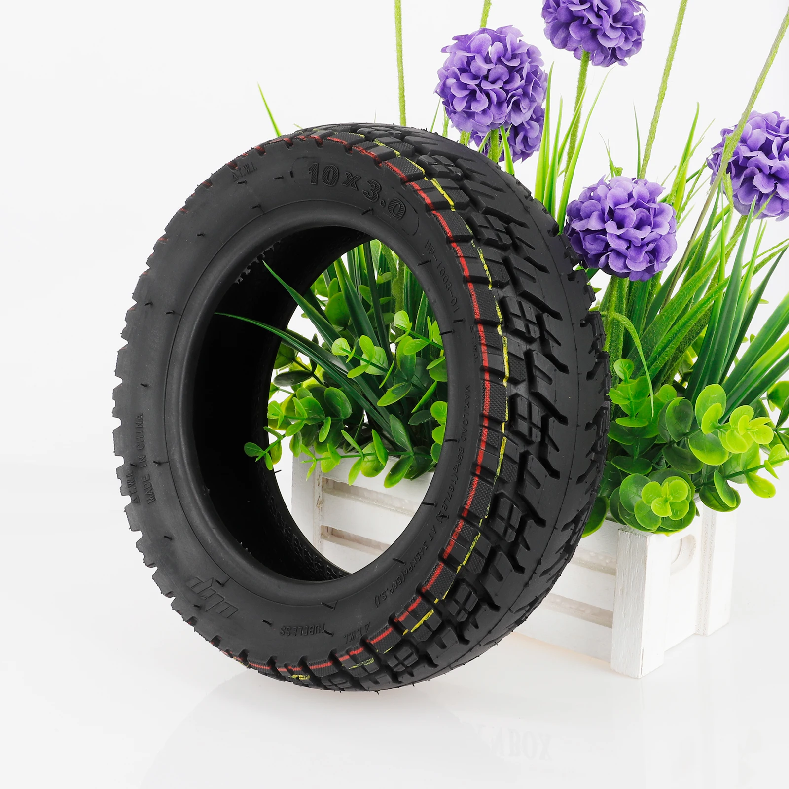 Ulip 10x3 Off Road Tubeless Tire With PVR50 Of 90 Degree For Zero 10X Kaabo MANTIS 10 Nanrobot Joyor Varla Eagle Scooters Tyres