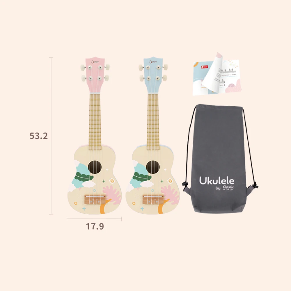 Classic World Popular Kids String Musical Instrument Toy Classical Ukulele Guitar
