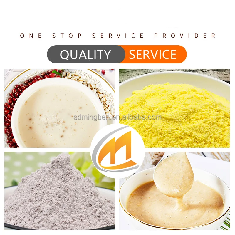Nutritional cereals rice powder baby food processing equipment making machine instant porridge production line