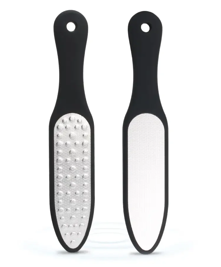 2 in 1 Foot File Stainless Steel Foot File Heel Grater For The Feet Pedicure Rasp Remover Scrub Pedicure Nail Tools