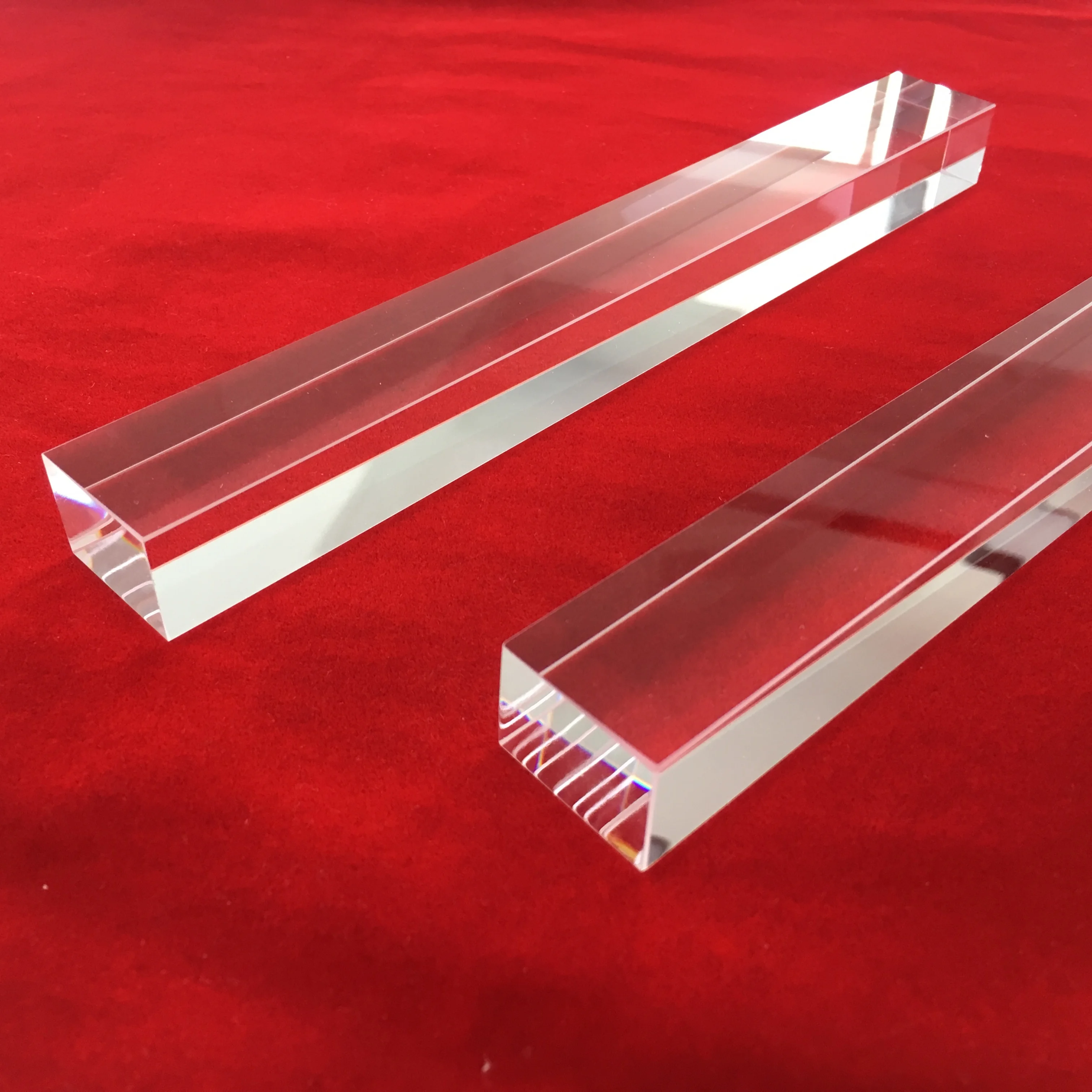 Heat resistance purity  customize  square  clear quartz glass rod