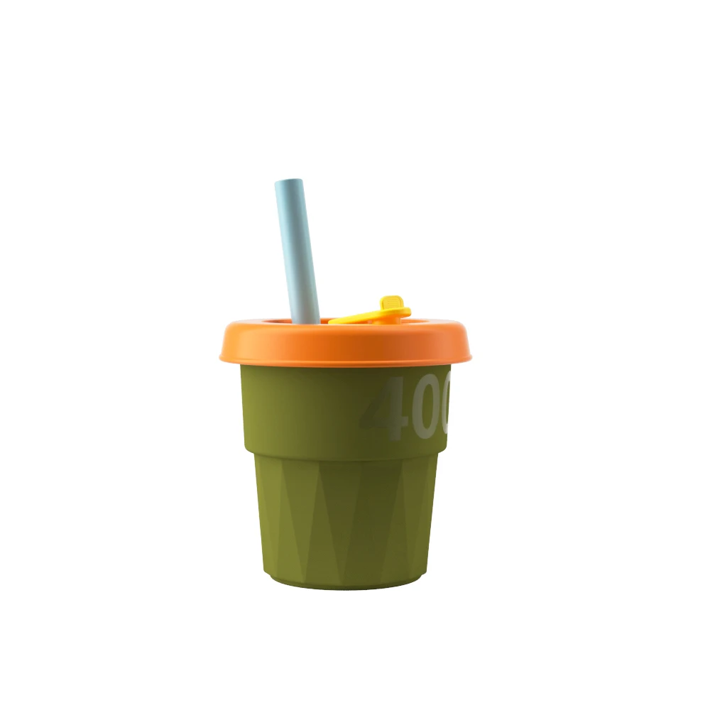 Китайская Подлинная чашка для воды, силиконовая соломенная чашка, детская, женская, сетчатая, красная, кружка для кофе Ins