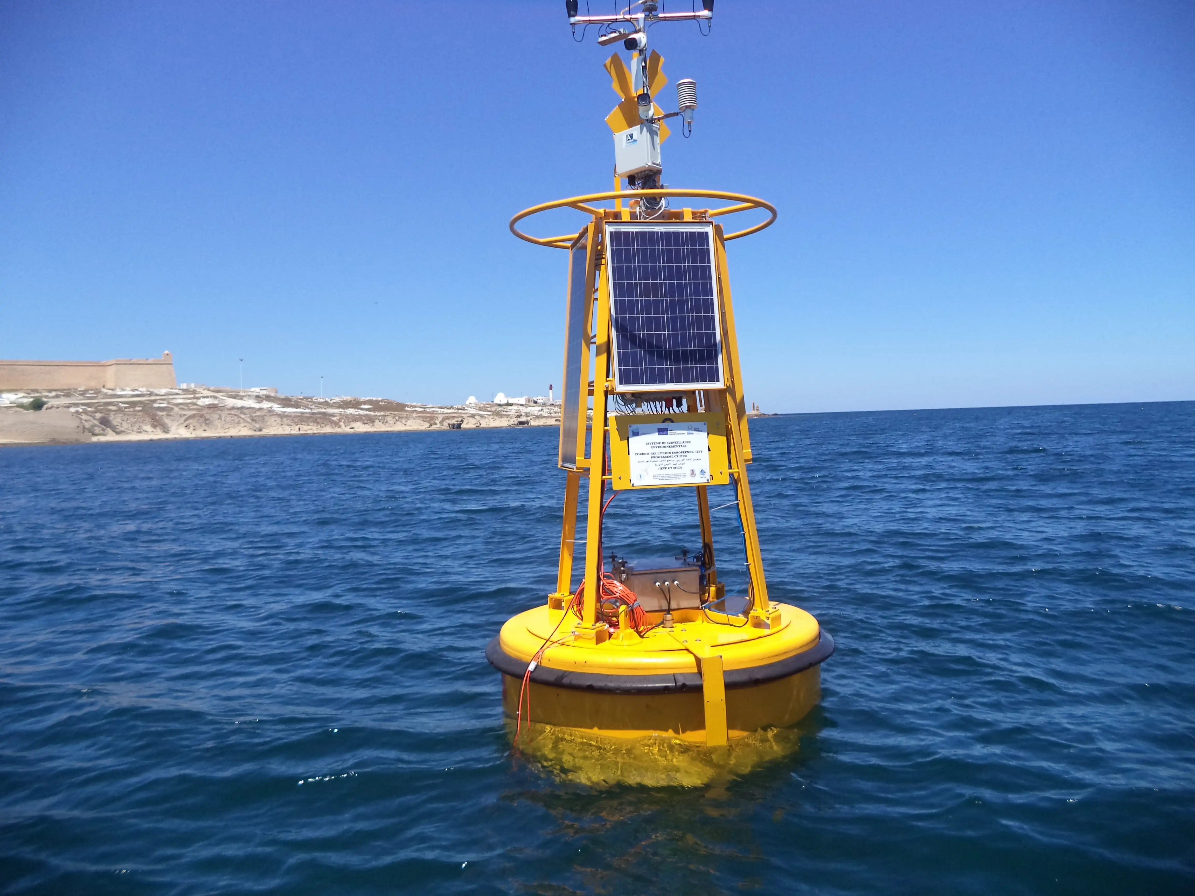 Manufacturer Coastal Offshore Buoy Monitoring Steel Water Monitoring Buoy Systems with Solar Panel