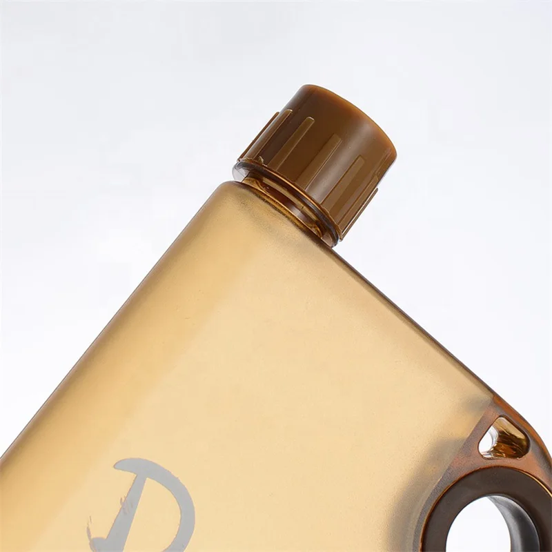 Promotion Custom Logo Plastic Square A5 Notebook Memo Flat Cheap  Water Bottle