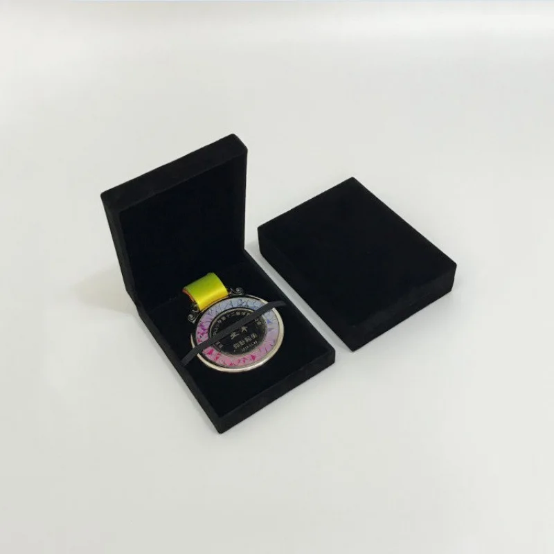 High Quality Souvenir Military Sports Gold Medal Presentation Gift Velvet Display Case Medal Box