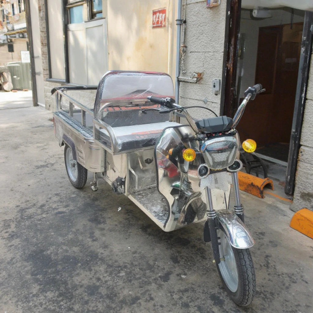 Quality 800W/1000W Strong Power Electric Tricycle with Open Body 60V 3-Wheel Rickshaw for Passenger and Cargo Carry