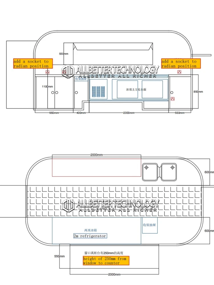 7x13' Custom Airstream Mobile Fast Food Truck Trailers Fully Equipped Coffee Ice Cream Food Cart Food Truck With Kitchen