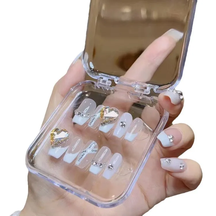 Transparent Nail Nail Box Storage Box For Hand-Worn Gel Nail Polish Set Box