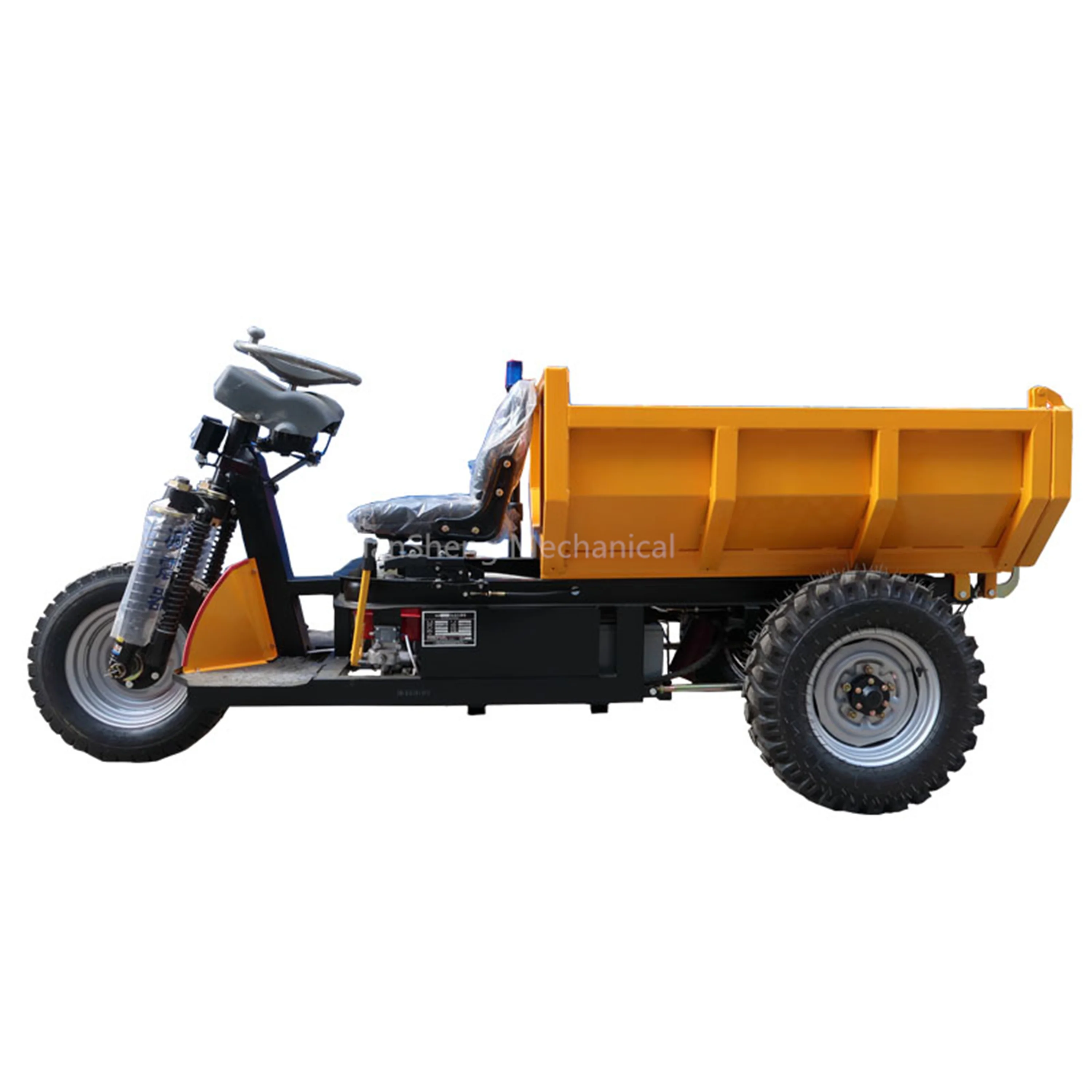 New Design 3 Wheel Dumper 1.5t Loading Capacity Peru Mine Dumper Low Price 2 Ton Tricycle