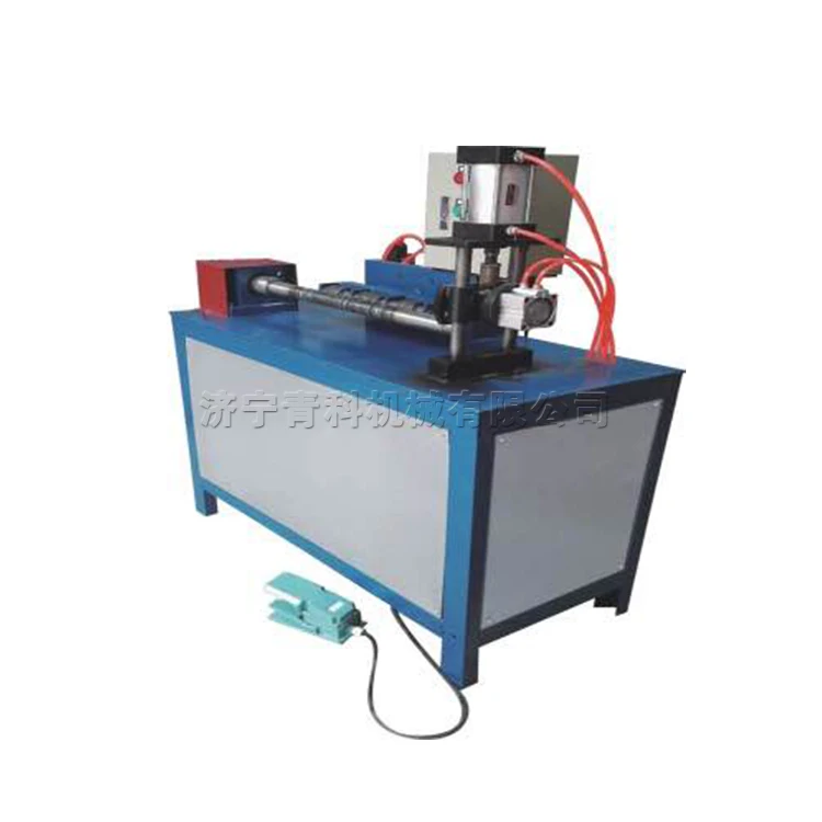 Stainless steel rollerRound tube embossing machineFully automatic pneumatic pneumatic press
