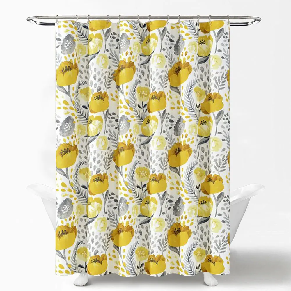 
 Лайнер из ЭВА, африканские принты, шторы, изогнутый металлический стержень для душевой занавески  