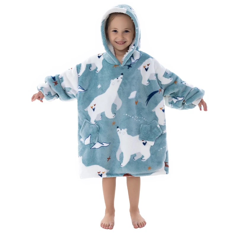 Паническая покупка, одеяло с принтом животных, толстовка высокого качества, бархатное одеяло, детское удобное одеяло, толстовка с капюшоном