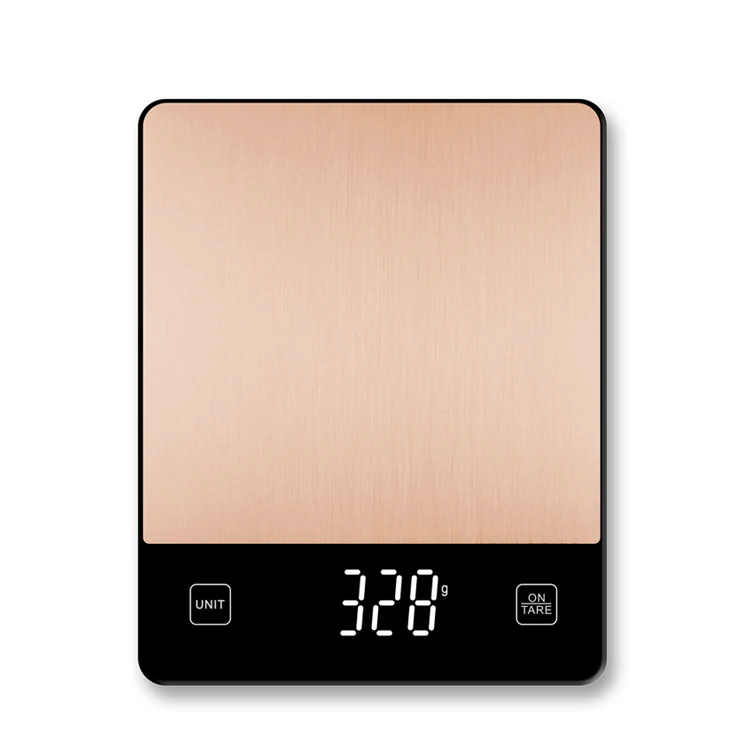 Custom 5 KG 10KG LED Display Glass Digital Weight Scales Electronic Kitchen Food Weighing Scale