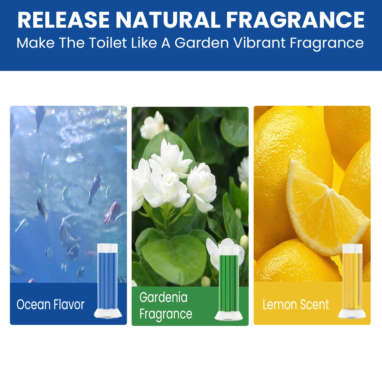 Jakehoe Toilet Fragrance Gel Renewable Toilet Sticker Gel Odor Remove Toilet Gel Stamp