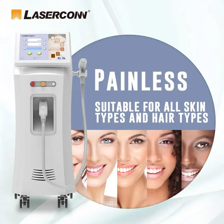3 in 1 2023 808 diode laser hair removal machine non channel diode laser hair removal for black skin