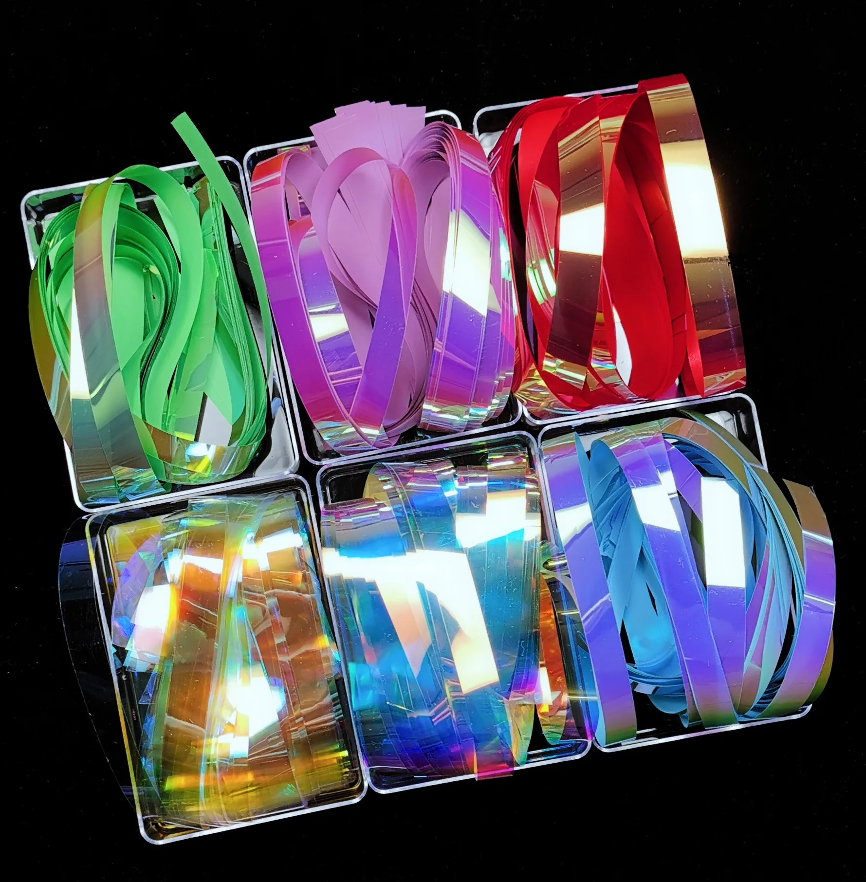 Net Red Colorful Ice Cube Cellophane Candy Nail Art Aurora Transfer Foil Laser Jewelry Decoration