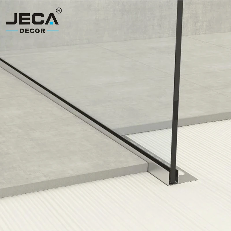 Foshan Manufacturer JECA U Channel Shower Wall Profiles For Decoration 304/316 Aluminium Shower Wall Profiles