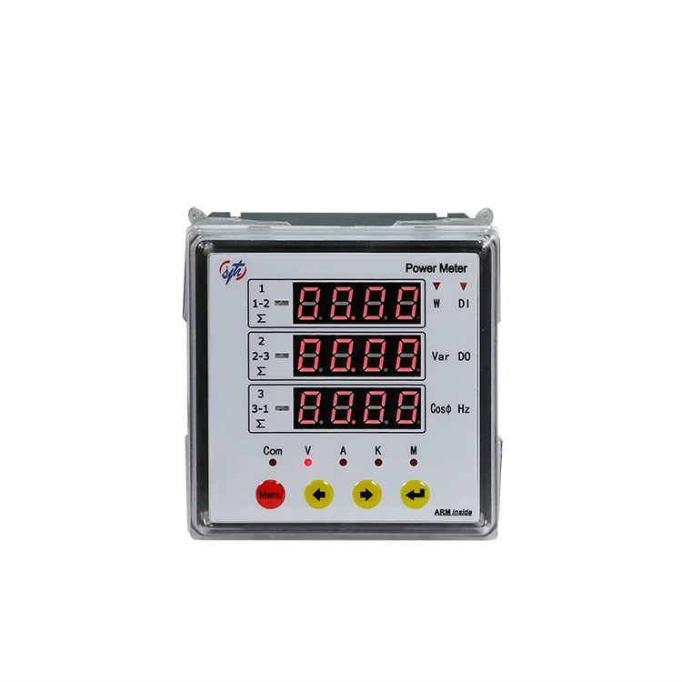 China Smart LED panel  powerlogic monitor kWh and watt hour AC harmonic panel power monitor kilowatt energy three phase meter