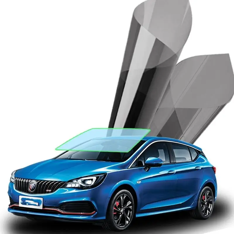 High Heat Rejection UVR 99% IRR 94% Nano Ceramic Carbon Window Tint Film Solar Window Film One Way Vision Car Stickers