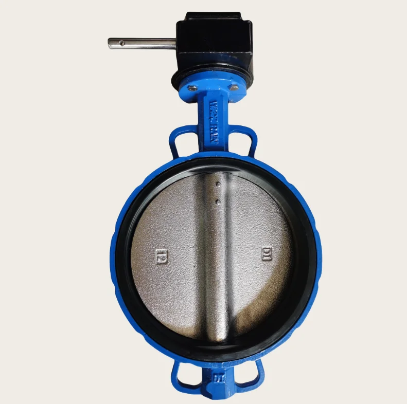 DN300 Ductile Iron Ggg50 Wafer Type Butterfly Valve With Worm Gear Operator Connection to Pn10/Pn16/Cl125/Cl150/JIS 10K