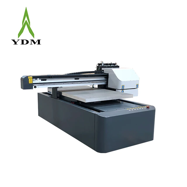 YDM  A1 UV DTF 6090 flatbed printer glass bottles gift box printing machine with varnish