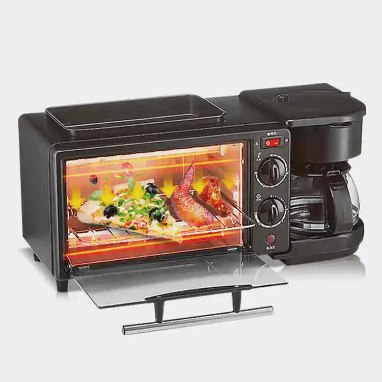 Бытовая кофеварка «Все в одном», тостер, устройство для приготовления завтрака, маленькая печь для выпечки тортов
