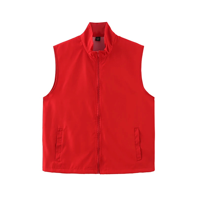Work Vest Vest Jacket Sports Sleeveless Colorful Red Color OEM Logo Factory Wear