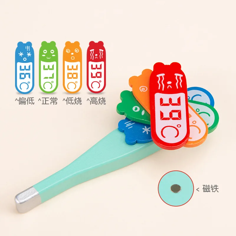 EN71 CPC Wholesale Boxed Wooden Doctor Toys Pretend Play Toys For Girls Boys Kids