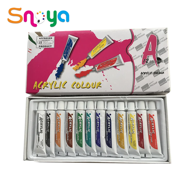 Wholesale Non-toxic portable 24color acrylic paints with low price