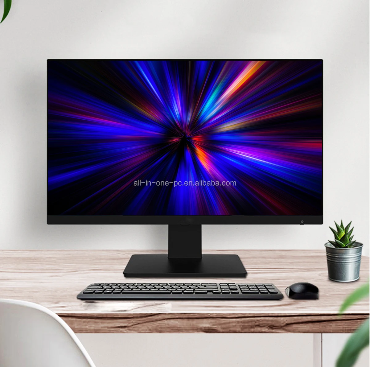 Wholesale Factory 23.8 /27inch HD LCD panel core i3 i5 i7 i9 10th gen 5.0MP camera type-c sd all in one pc touchscreen