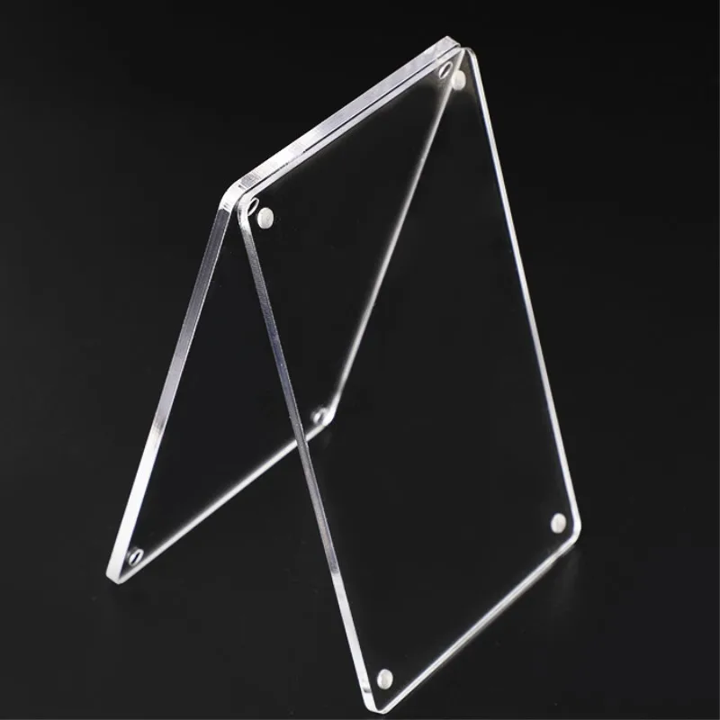 High Transparent Clear Acrylic Photo Frame Price Tag Display Stand