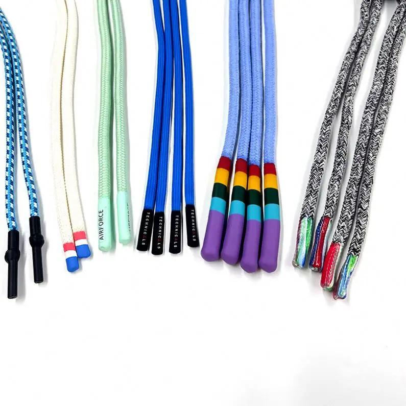 Elastic Shoelace Magnetic Silicone Print Ribbon Flat Wholesale Decoration Shoe laces drawcords
