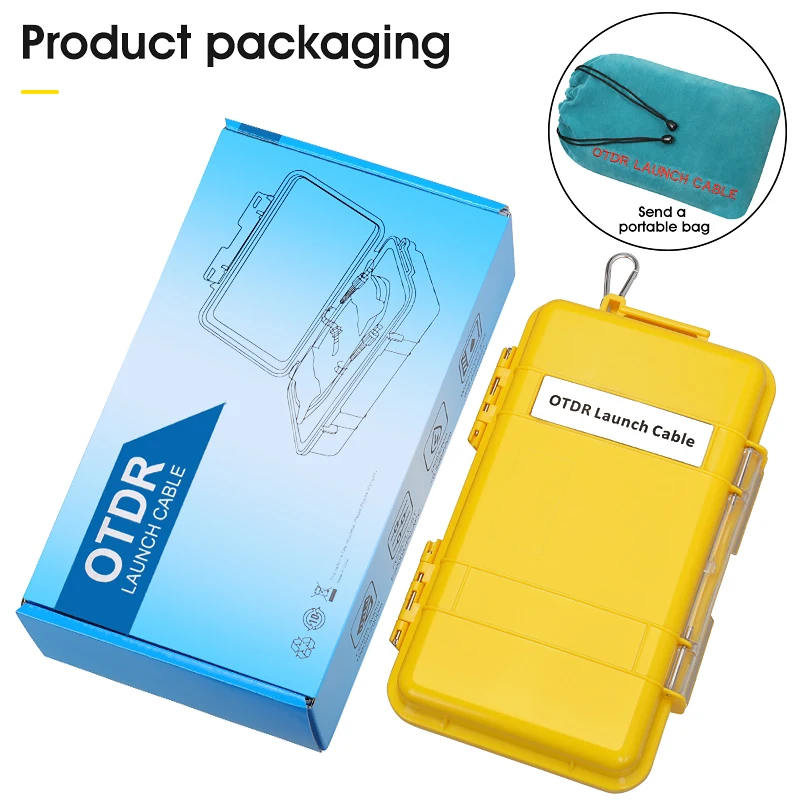 LC/APC-LC/APC OTDR Dead Zone Eliminator Fiber Rings Fiber Optic OTDR Launch Cable Box 1km SM 1310/1550nm