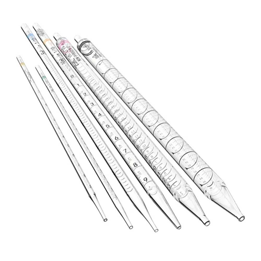 Laboratory Pipette Medical Lab Disposable 1ml 2ml 5ml 10ml Plastic Sterile Serological Pipette
