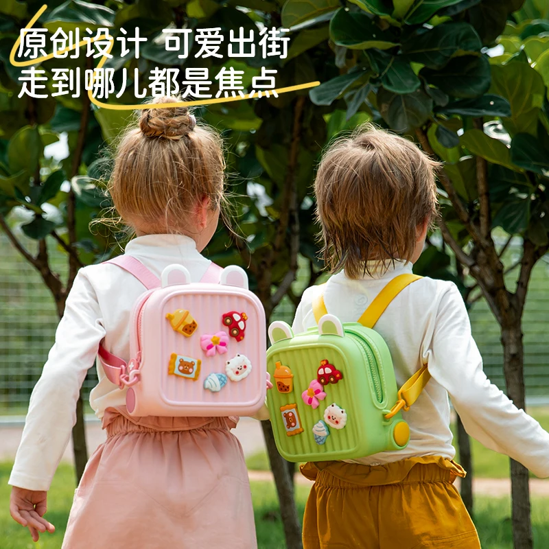 Милый рюкзак KAMIDA для детей, Детский подарок, мини-рюкзак из EVA, Водонепроницаемый Экологичный рюкзак для творчества для детей, Мультяшные сумки для малышей «сделай сам»