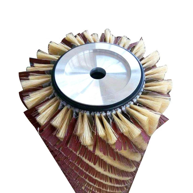 Sisal and Sand Paper Sanding Roller Brush for Wood Polishing